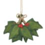 Handmade Felt Holly Sprig Christmas Hanging Decoration, thumbnail 2 of 2