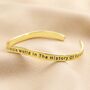 Adjustable Favourite Person Meaningful Word Wave Bangle, thumbnail 1 of 7