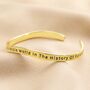 Adjustable Favourite Person Meaningful Word Wave Bangle, thumbnail 1 of 8