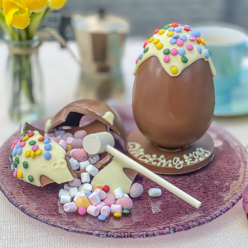 Smartie Drip Egg By Sweet Trees | notonthehighstreet.com