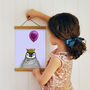 Baby Penguin With Balloon Personalised Children's Print, thumbnail 3 of 7