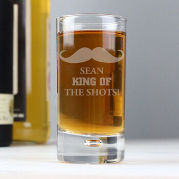 Personalised Moustache Bubble Shot Glass, 4 of 7