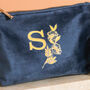 Personalised Embroidered Floral Make Up Travel Bag For Her, thumbnail 4 of 4