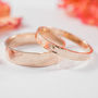 Wedding Rings In 18ct Rose Eco Gold, thumbnail 1 of 6