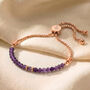 February Birthstone Amethyst Bracelet, thumbnail 3 of 7