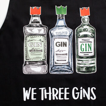 'We Three Gins' Christmas Apron, 5 of 7