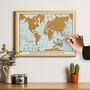 Personalised Scratch The World® Travel Edition Map, thumbnail 1 of 11