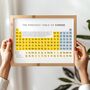 Cheese Lover’s Periodic Table Gift – Fun Kitchen A4 Wall Art Gift, thumbnail 1 of 3