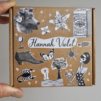 Handmade Personalised Illustrated Keepsake Gift Box, 2 of 8
