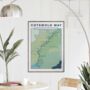 Personalised Cotswold Way Map Art Print, thumbnail 5 of 9