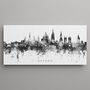 Oxford Skyline Cityscape Black And White, thumbnail 1 of 12