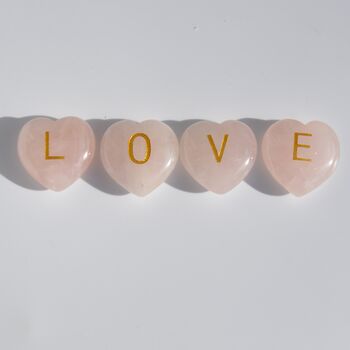 Personalised Rose Quartz Heart Crystal Gift Of Love, 5 of 7