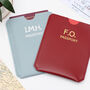 Personalised Initials Leather Slot Passport Holder, thumbnail 1 of 3