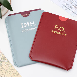Cute Personalised Passport Holder Women Men With Names 