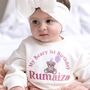 'My Beary First Birthday' Personalised Embroidered First Birthday Sweatshirt In Six Colours, thumbnail 1 of 8
