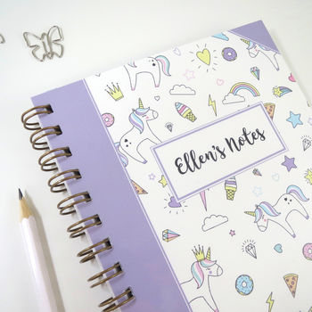 Personalised Unicorn Doodle Notebook, 3 of 7