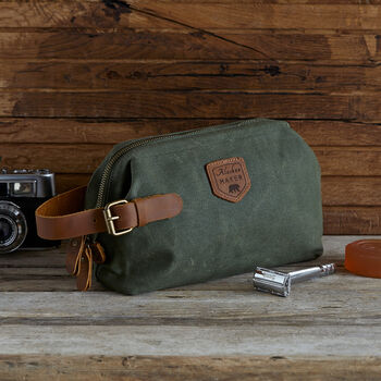 Waxed Canvas Toiletry Bag, 2 of 8