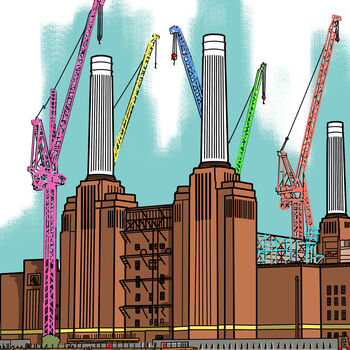 London Battersea Power Station Print, 2 of 2