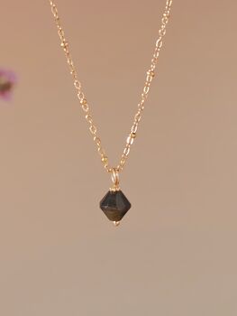 Aurora Rhombus Obsidian Necklace, 7 of 11