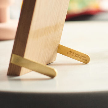 Personalised Oak And Brass Photo Print, 3 of 6