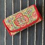 Quilted Block Print Toiletry Roll Up Pouch: Travel Kit, thumbnail 1 of 12