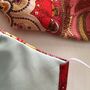 Festive Upcycled Silk Lined Cotton Face Mask, thumbnail 10 of 12