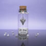 Personalised 25th Silver Colour Heart Anniversary Mini Bottle Gift, thumbnail 1 of 3