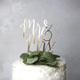 'Mr And Mrs' Wedding Cake Topper, thumbnail 1 of 1