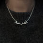 My Deer Antler Wilderness 925 Sterling Silver Necklace, thumbnail 5 of 7