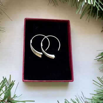 Wedge Earrings In Sterling Silver, 5 of 5