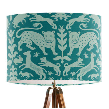 Beasts Turquoise Lampshade, 2 of 4