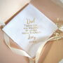 Father Of The Bride Thank You For Walking Handkerchief, thumbnail 2 of 6