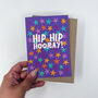 Colourful 'Hip Hip Hooray' Stars Card, thumbnail 4 of 6