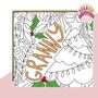 Colour + Send 'Granny' Tree Christmas Card, thumbnail 1 of 1