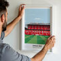 Manchester Utd Football Stadium Art Print, thumbnail 1 of 9