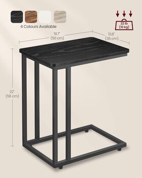 Modern Side Table With Steel Frame And Castors, 10 of 11