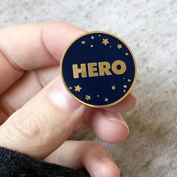 Everyday Hero Enamel Pin Badge, 10 of 12