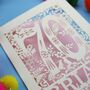 Personalised 70th Birthday Card Papercut Woodland Design, thumbnail 10 of 10