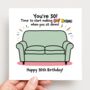 Oof Noises 30th Birthday Card, thumbnail 2 of 2