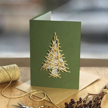 Pine Tree Weave Me Card Kit, 3 of 8