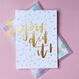 You Did It Celebration Card With Confetti Envelope, thumbnail 2 of 4