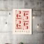 Bauhaus Mid Century Abstract Art Print, thumbnail 3 of 3