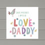 Personalised Daddy Birthday Card From Girls Or Boys, thumbnail 3 of 4