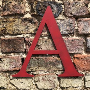 Coloured Metal Letters Sign A To Z Home Or Garden, 10 of 12
