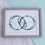 Personalised Wedding And Anniversary Wreath Print, thumbnail 8 of 11