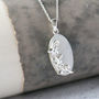 Flower Mother Of Pearl Sterling Silver Pendant, thumbnail 3 of 12