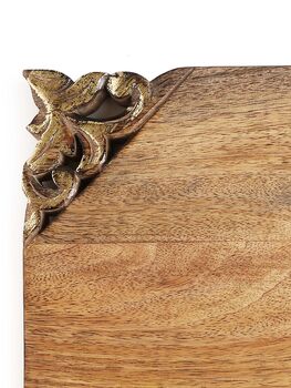 Golden Hand Carved Chopping Board, 2 of 2