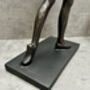 Black Sculpted Dancer Figurine – 29cm Dancing Ornament, thumbnail 12 of 12