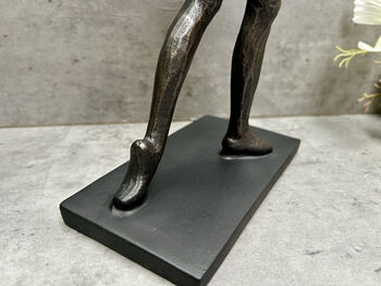 Black Sculpted Dancer Figurine – 29cm Dancing Ornament, 12 of 12