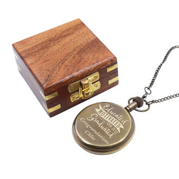 The Viking Pocket Watch For Graduation Gift With Wooden Box, 3 of 12